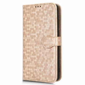 Folio-hoesje voor Motorola Edge 40 Pro Met Ketting Strappy-patroon In 3d