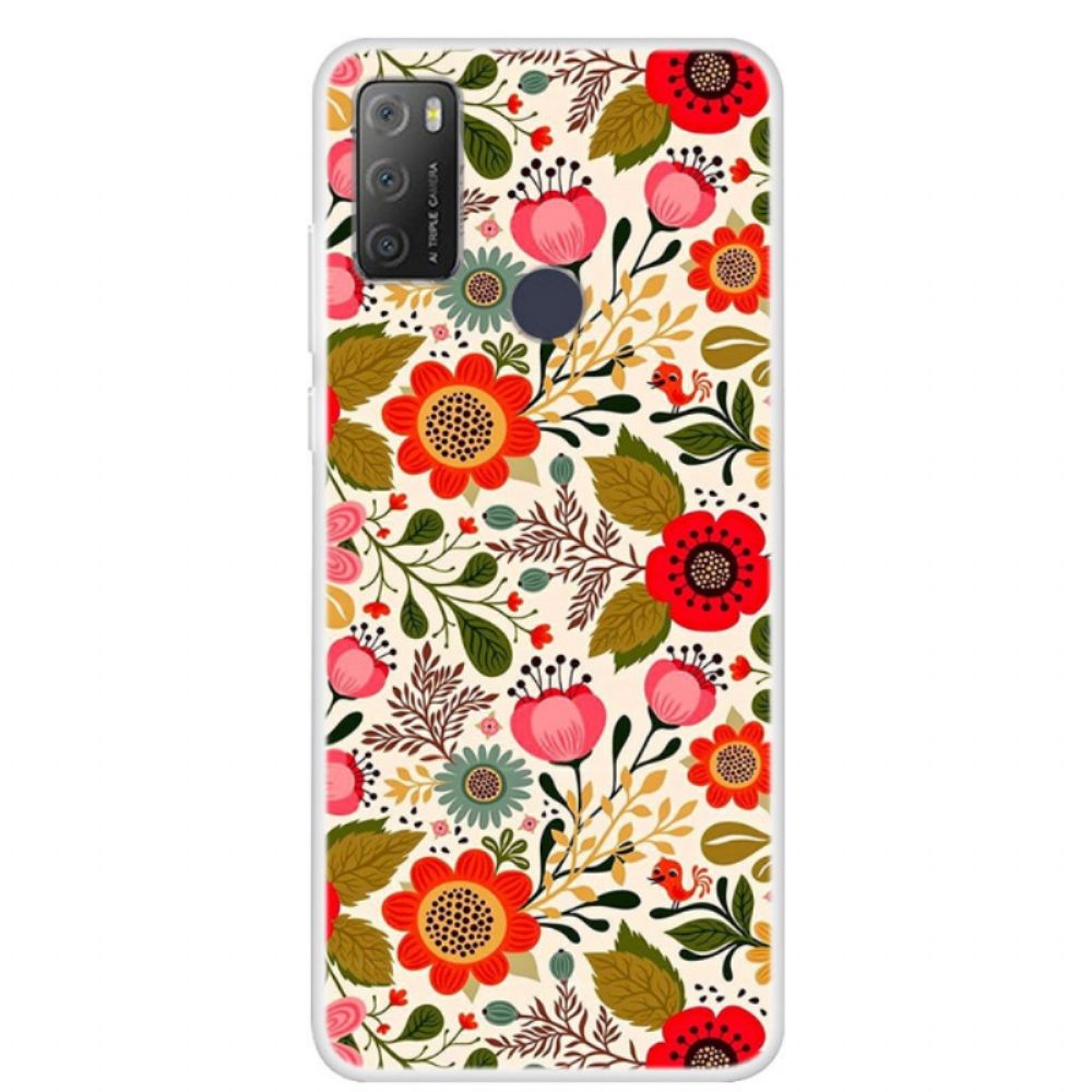 Hoesje voor Alcatel 1S / 3L (2020) Bloemen Tapijt