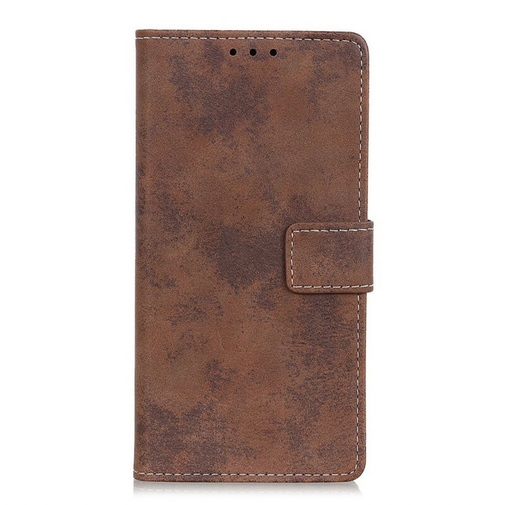 Leren Hoesje voor Alcatel 1S / 3L (2020) Vintage Kunstleer