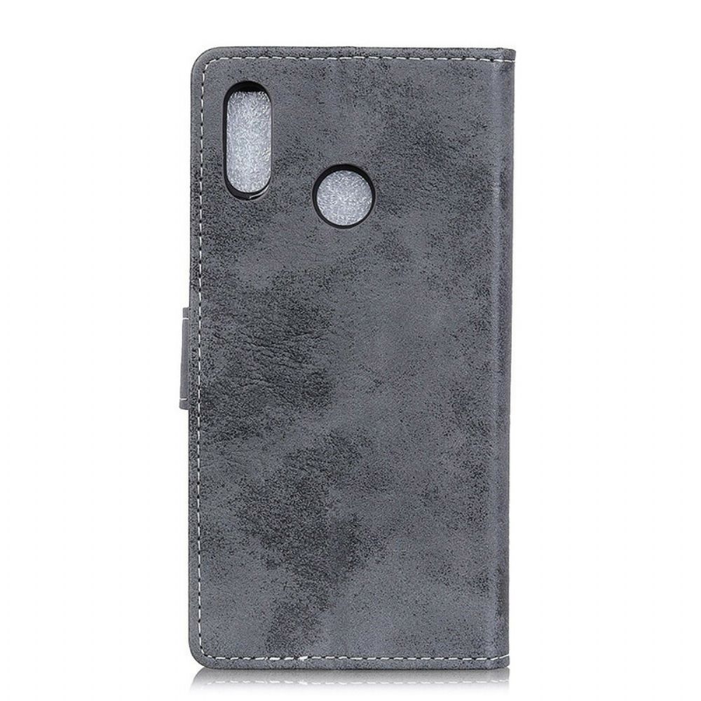 Leren Hoesje voor Alcatel 1S / 3L (2020) Vintage Kunstleer