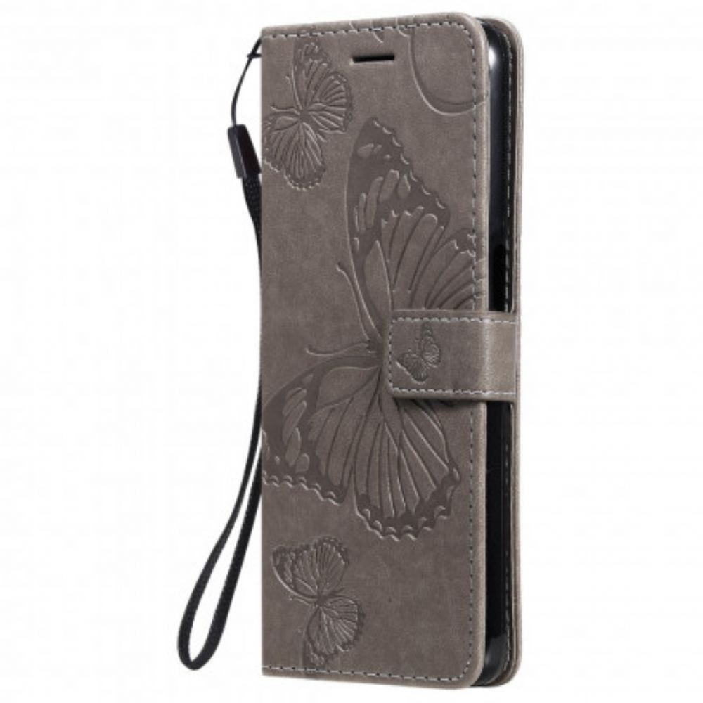 Folio-hoesje voor Realme 8 5G Flip Case Vlinders En Schuine Klep