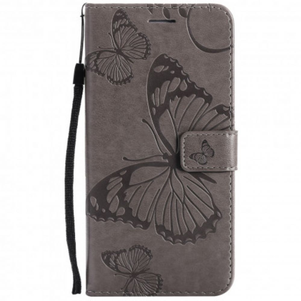 Folio-hoesje voor Realme 8 5G Flip Case Vlinders En Schuine Klep