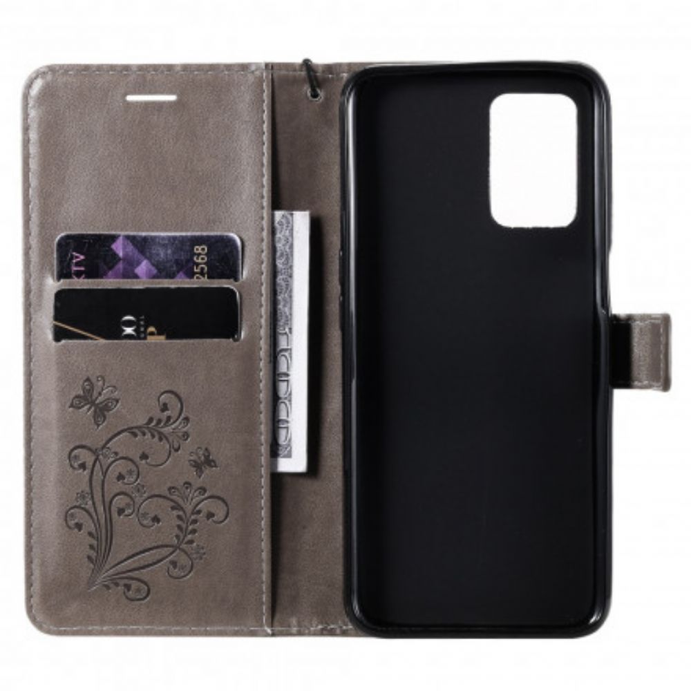 Folio-hoesje voor Realme 8 5G Flip Case Vlinders En Schuine Klep