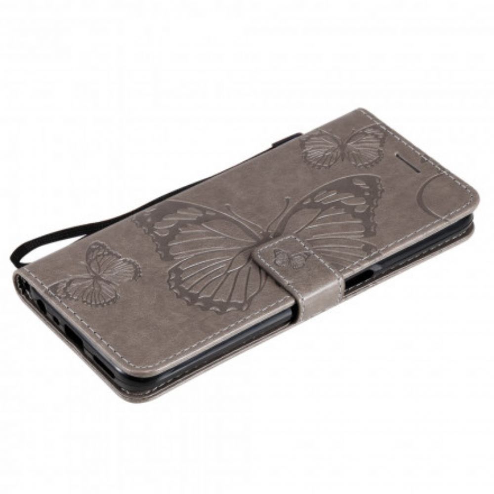 Folio-hoesje voor Realme 8 5G Flip Case Vlinders En Schuine Klep