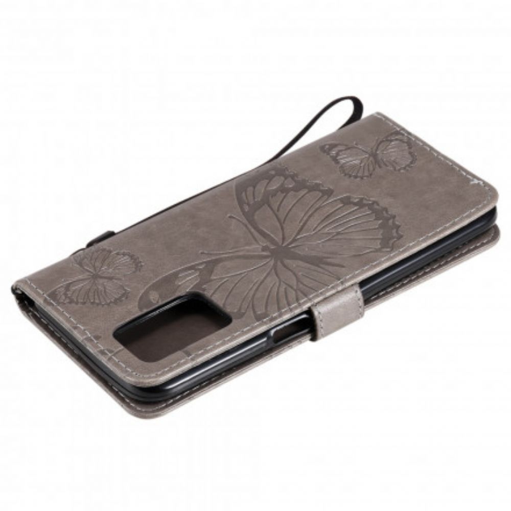 Folio-hoesje voor Realme 8 5G Flip Case Vlinders En Schuine Klep