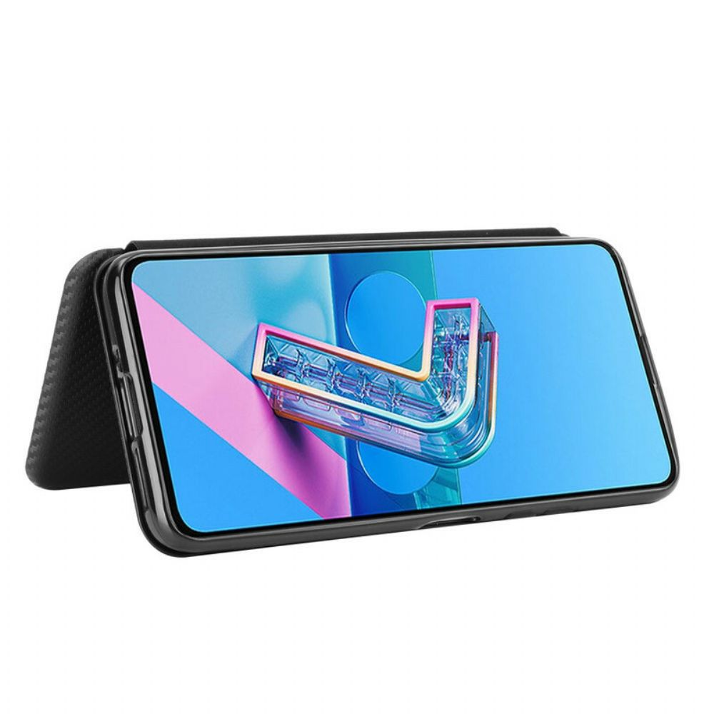 Bescherming Hoesje voor Asus Zenfone 7 / 7 Pro Folio-hoesje Siliconen Koolstof