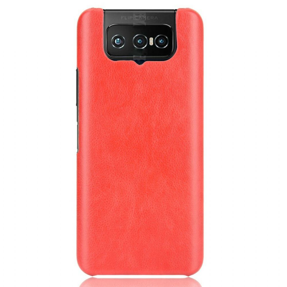 Hoesje voor Asus Zenfone 7 / 7 Pro Lichi Leereffect