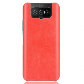 Hoesje voor Asus Zenfone 7 / 7 Pro Lichi Leereffect