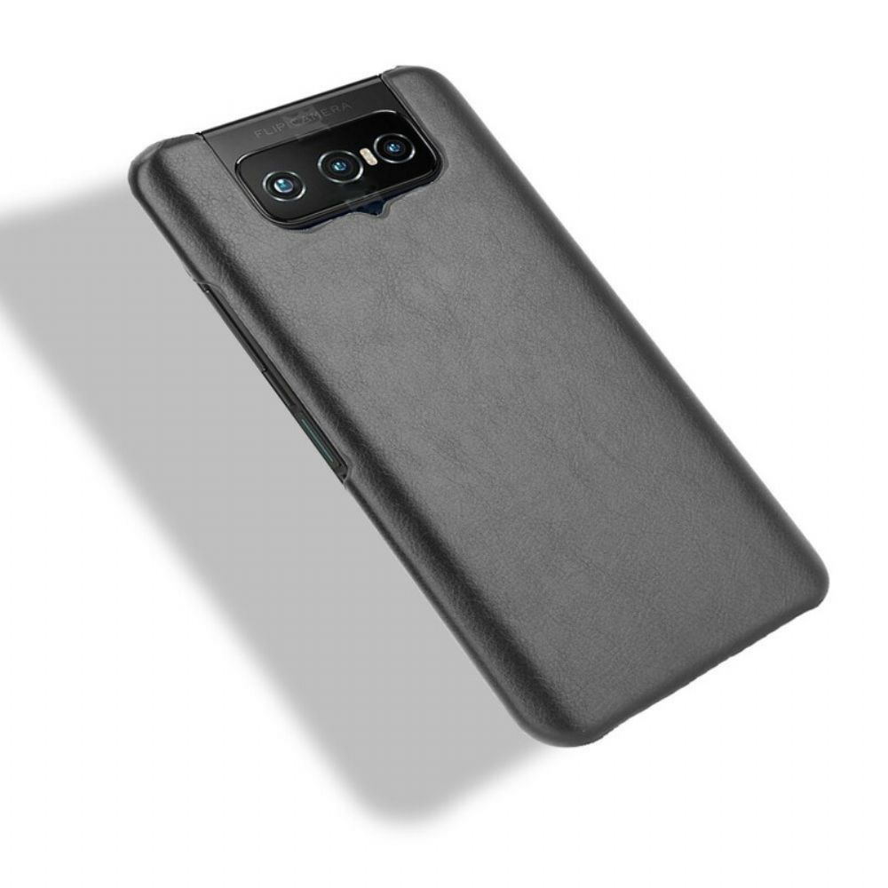 Hoesje voor Asus Zenfone 7 / 7 Pro Lichi Leereffect