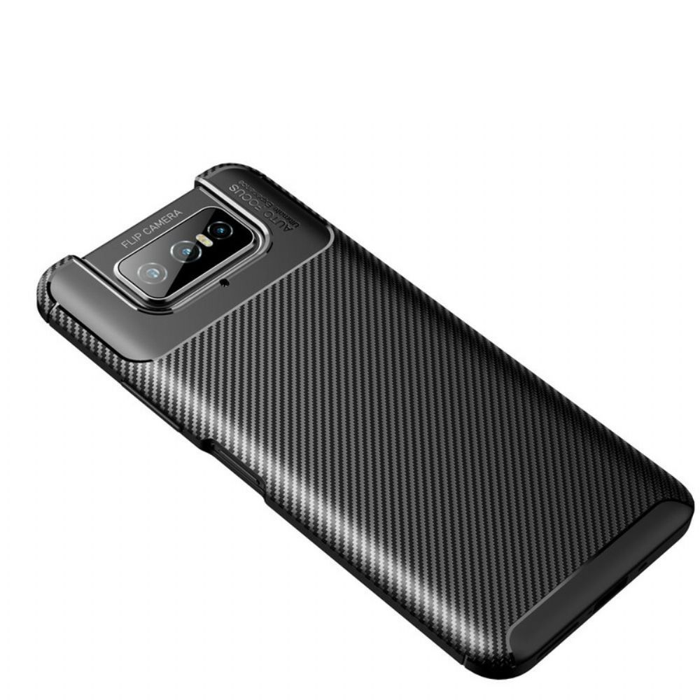 Telefoonhoesje voor Asus Zenfone 7 / 7 Pro Koolstofvezelslang