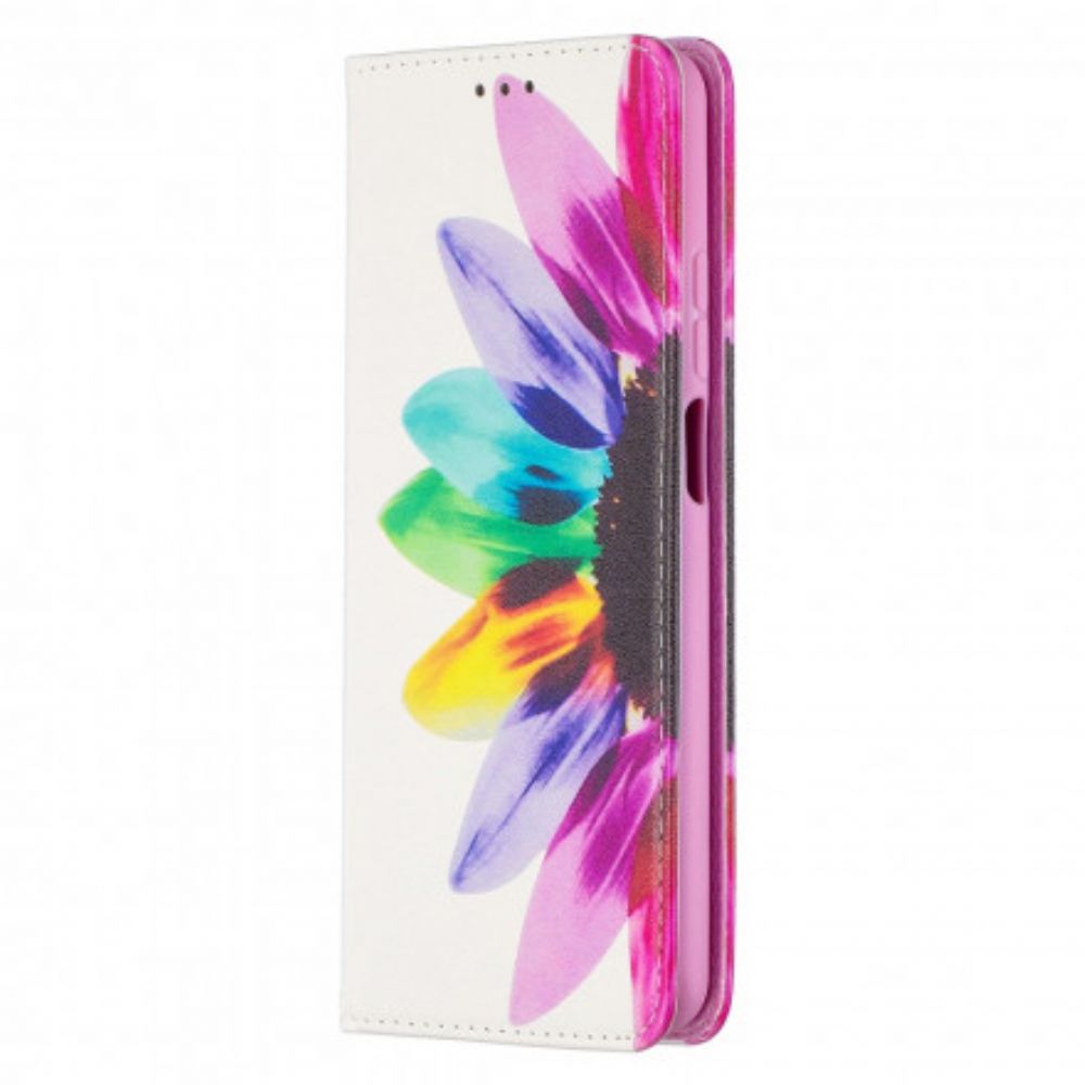 Bescherming Hoesje voor Xiaomi Mi 10T Lite / Redmi Note 9 Pro 5G Folio-hoesje Aquarel Bloem