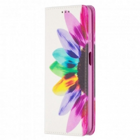 Bescherming Hoesje voor Xiaomi Mi 10T Lite / Redmi Note 9 Pro 5G Folio-hoesje Aquarel Bloem