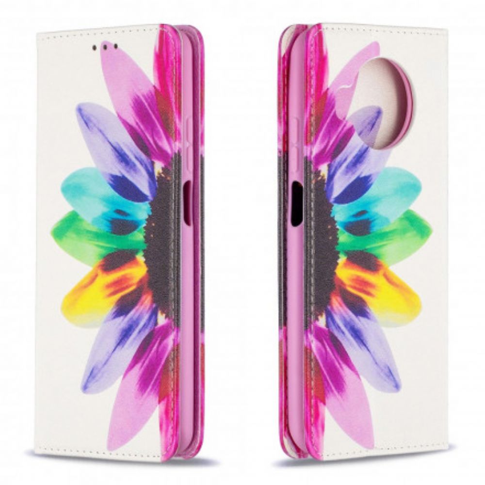 Bescherming Hoesje voor Xiaomi Mi 10T Lite / Redmi Note 9 Pro 5G Folio-hoesje Aquarel Bloem