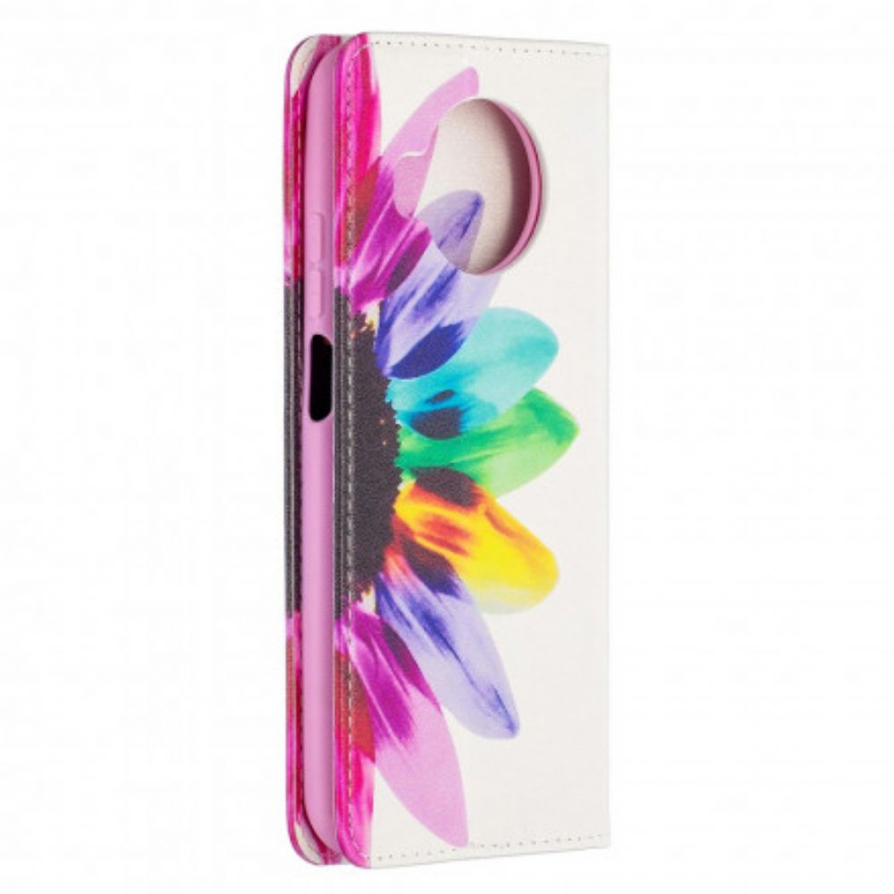 Bescherming Hoesje voor Xiaomi Mi 10T Lite / Redmi Note 9 Pro 5G Folio-hoesje Aquarel Bloem