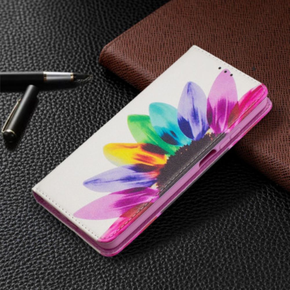 Bescherming Hoesje voor Xiaomi Mi 10T Lite / Redmi Note 9 Pro 5G Folio-hoesje Aquarel Bloem