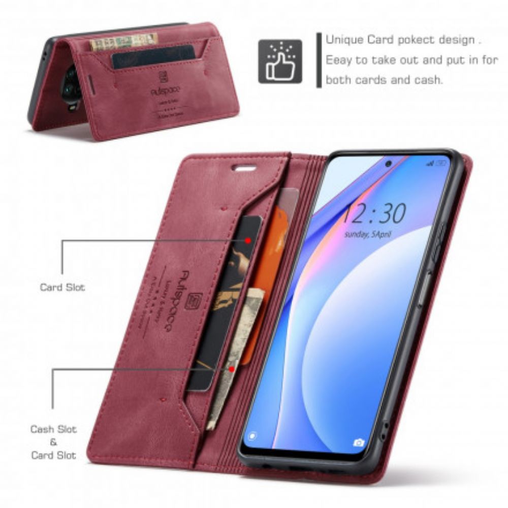 Bescherming Hoesje voor Xiaomi Mi 10T Lite / Redmi Note 9 Pro 5G Folio-hoesje Autspace Rfid-serie