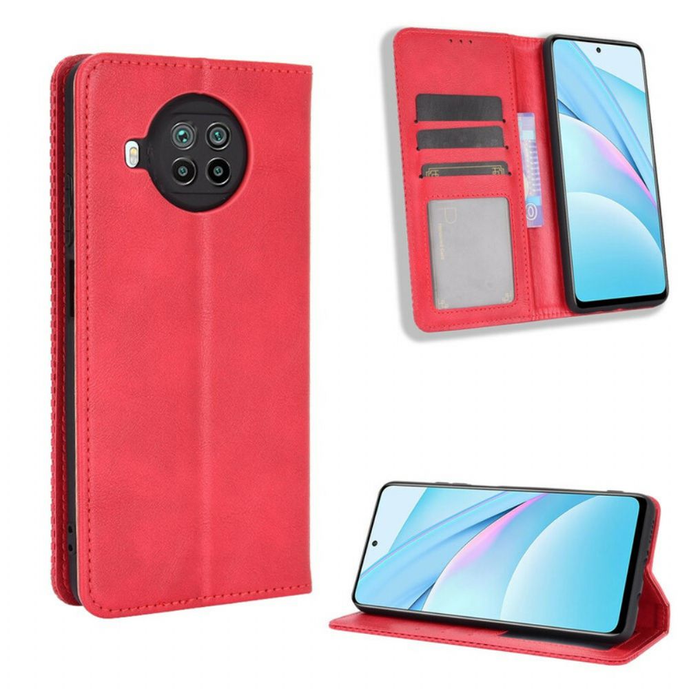 Bescherming Hoesje voor Xiaomi Mi 10T Lite / Redmi Note 9 Pro 5G Folio-hoesje Vintage-effect