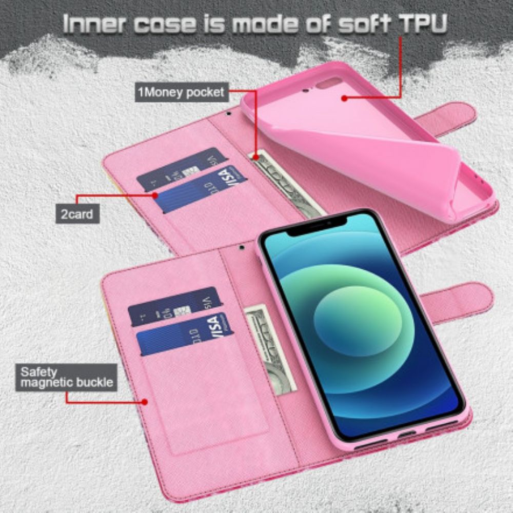 Flip Case voor Xiaomi Mi 10T Lite / Redmi Note 9 Pro 5G Lichtvlek Vliegende Blauwe Vlinders