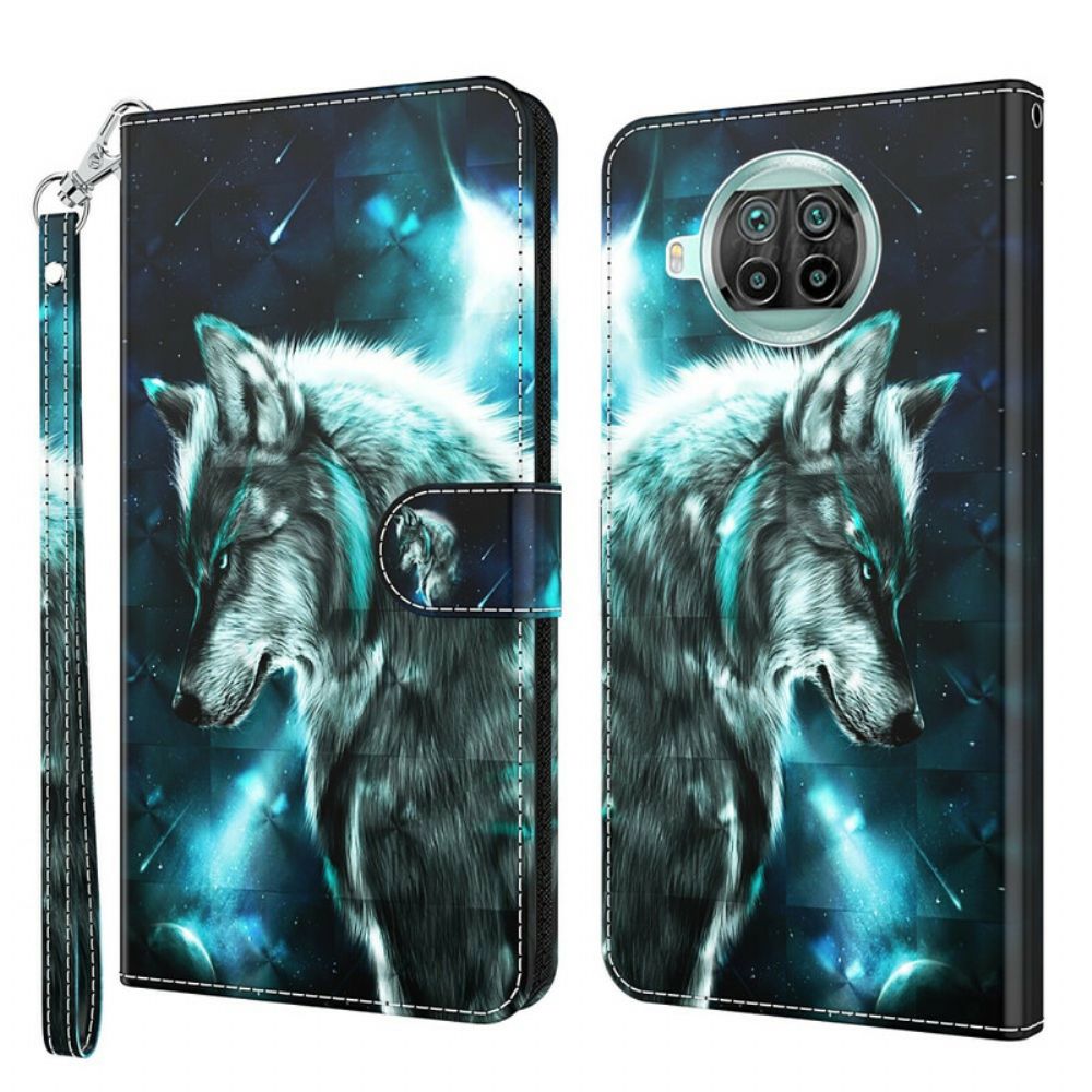 Flip Case voor Xiaomi Mi 10T Lite / Redmi Note 9 Pro 5G Majestueuze Wolf