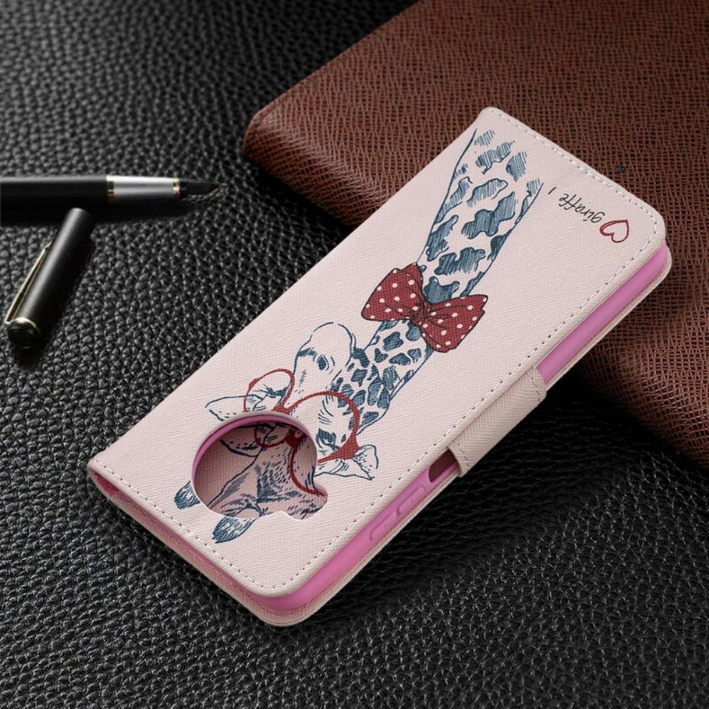 Flip Case voor Xiaomi Mi 10T Lite / Redmi Note 9 Pro 5G Nerdy Giraf