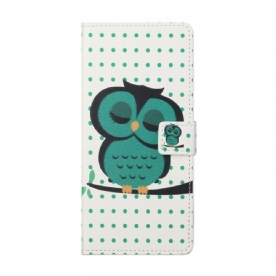 Flip Case voor Xiaomi Mi 10T Lite / Redmi Note 9 Pro 5G Slapende Uil