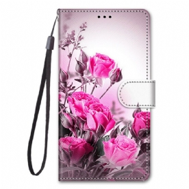 Folio-hoesje voor Xiaomi Mi 10T Lite / Redmi Note 9 Pro 5G Alleen Bloemen