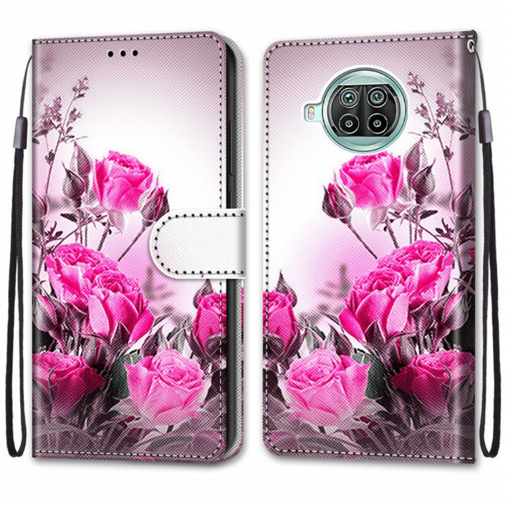 Folio-hoesje voor Xiaomi Mi 10T Lite / Redmi Note 9 Pro 5G Alleen Bloemen