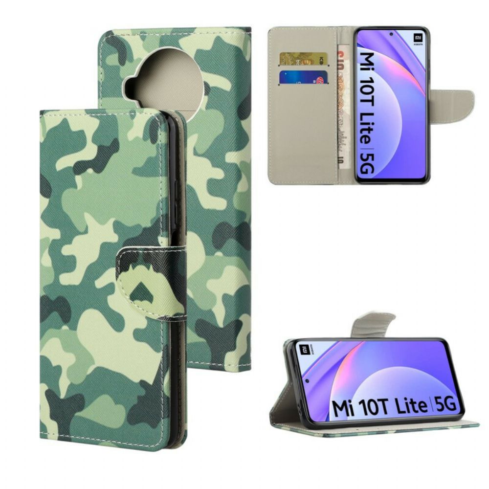 Folio-hoesje voor Xiaomi Mi 10T Lite / Redmi Note 9 Pro 5G Camouflage