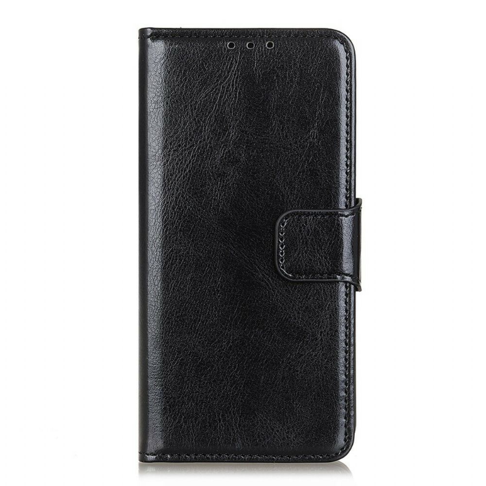 Folio-hoesje voor Xiaomi Mi 10T Lite / Redmi Note 9 Pro 5G Glanzend Leereffect