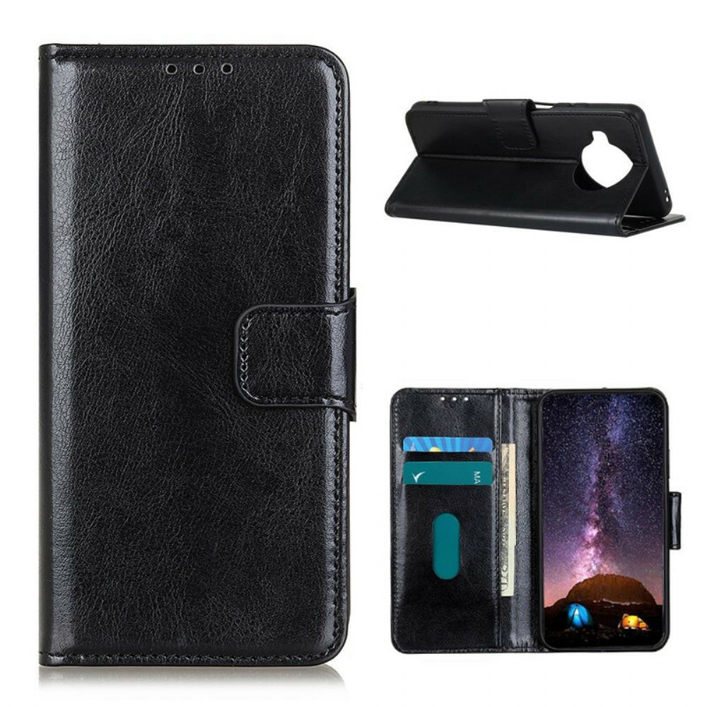 Folio-hoesje voor Xiaomi Mi 10T Lite / Redmi Note 9 Pro 5G Glanzend Leereffect