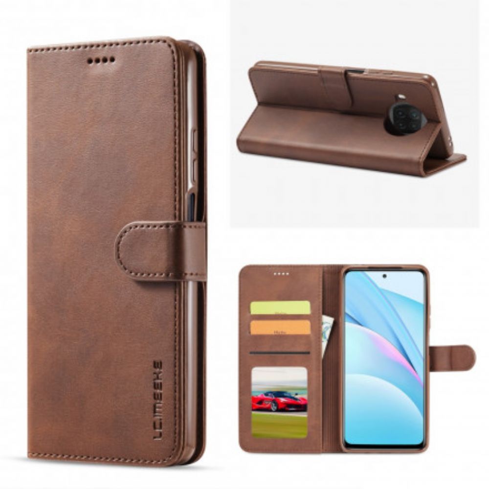 Folio-hoesje voor Xiaomi Mi 10T Lite / Redmi Note 9 Pro 5G Lc.imeeke Leereffect