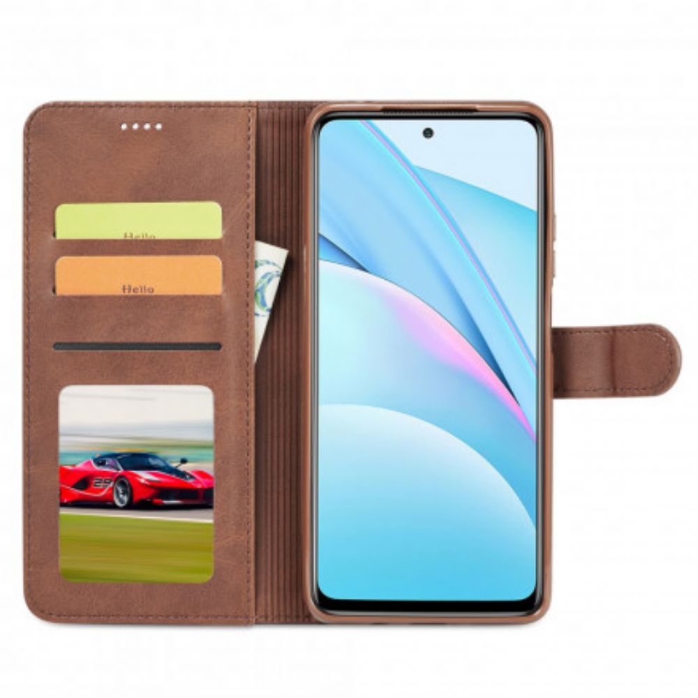 Folio-hoesje voor Xiaomi Mi 10T Lite / Redmi Note 9 Pro 5G Lc.imeeke Leereffect