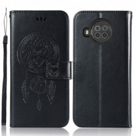 Folio-hoesje voor Xiaomi Mi 10T Lite / Redmi Note 9 Pro 5G Lederen Effect Dromenvanger Uil