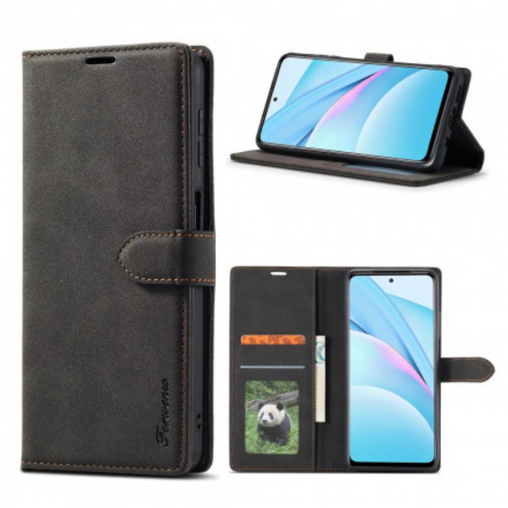 Folio-hoesje voor Xiaomi Mi 10T Lite / Redmi Note 9 Pro 5G Lederen Effect Forwenw