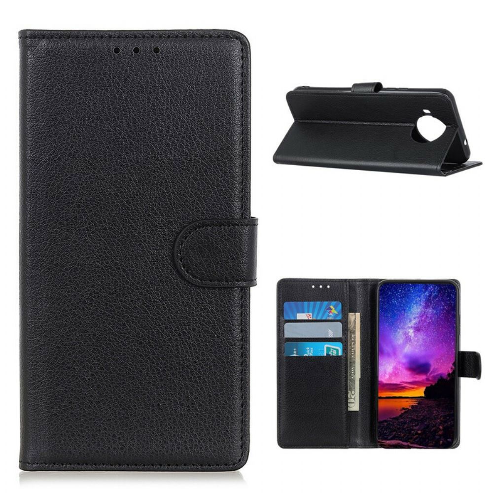 Folio-hoesje voor Xiaomi Mi 10T Lite / Redmi Note 9 Pro 5G Lichi Leereffect