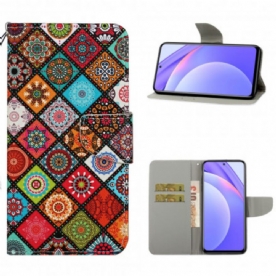 Folio-hoesje voor Xiaomi Mi 10T Lite / Redmi Note 9 Pro 5G Mandala-patchwork