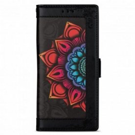 Folio-hoesje voor Xiaomi Mi 10T Lite / Redmi Note 9 Pro 5G Met Ketting Band Mandala