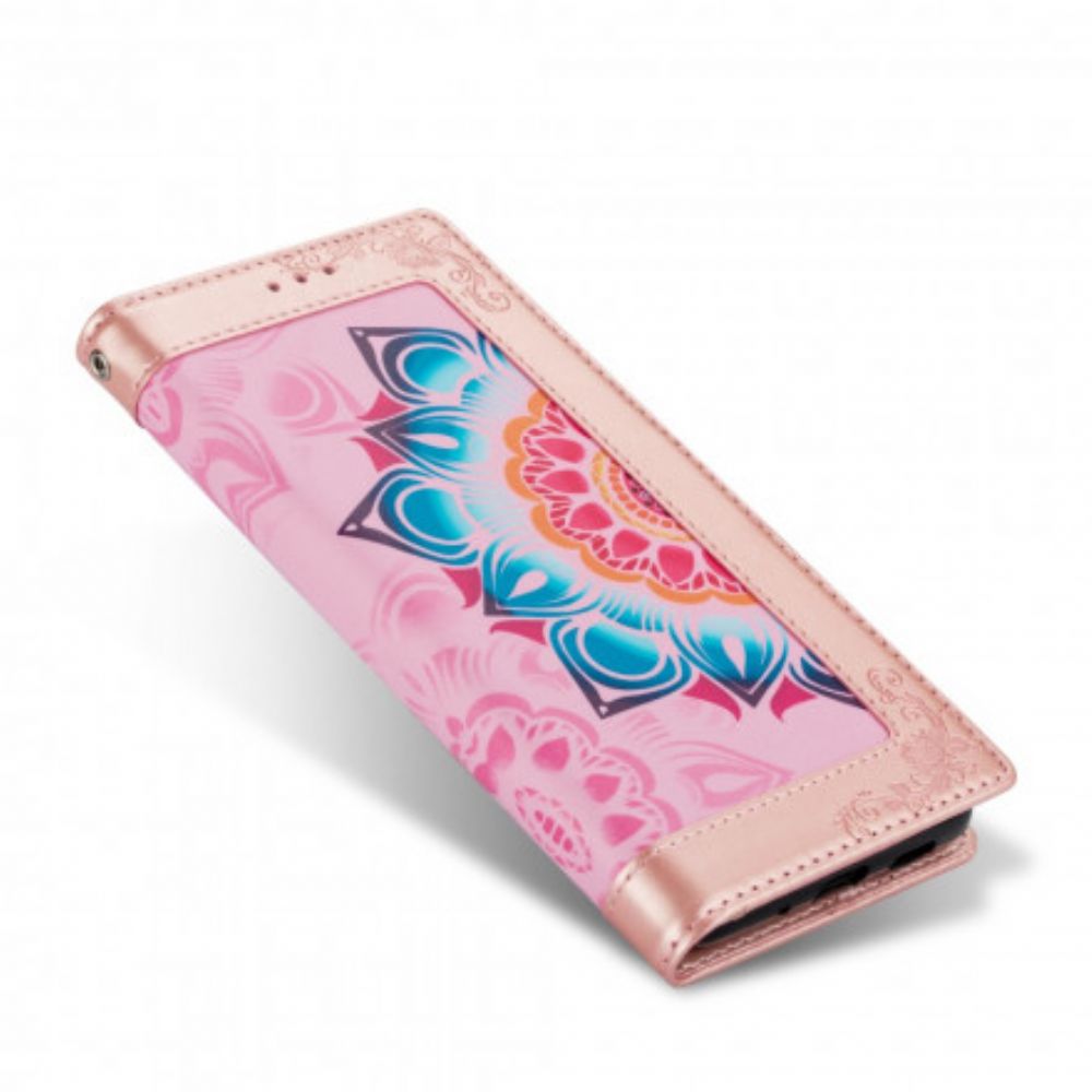 Folio-hoesje voor Xiaomi Mi 10T Lite / Redmi Note 9 Pro 5G Met Ketting Band Mandala