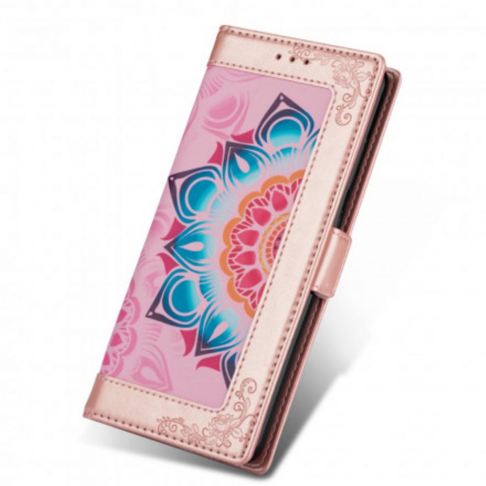 Folio-hoesje voor Xiaomi Mi 10T Lite / Redmi Note 9 Pro 5G Met Ketting Band Mandala