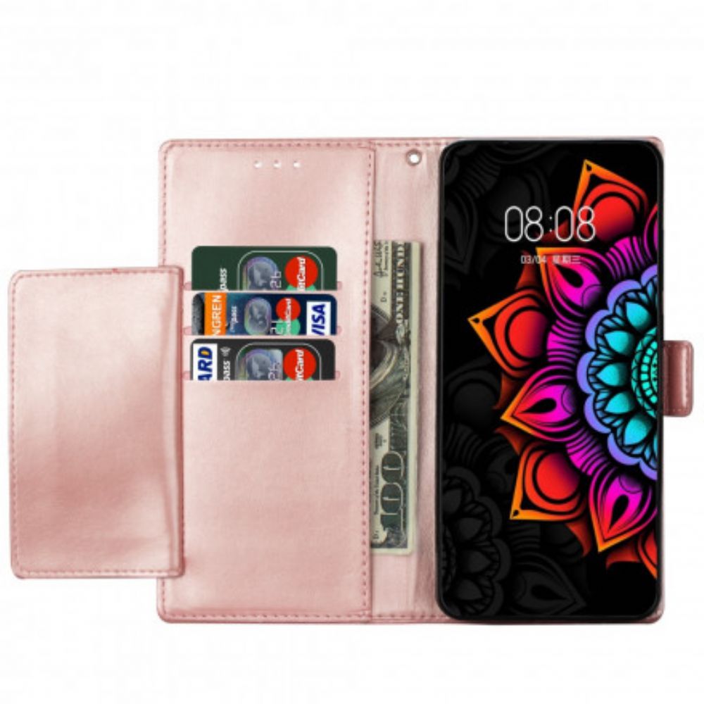 Folio-hoesje voor Xiaomi Mi 10T Lite / Redmi Note 9 Pro 5G Met Ketting Band Mandala