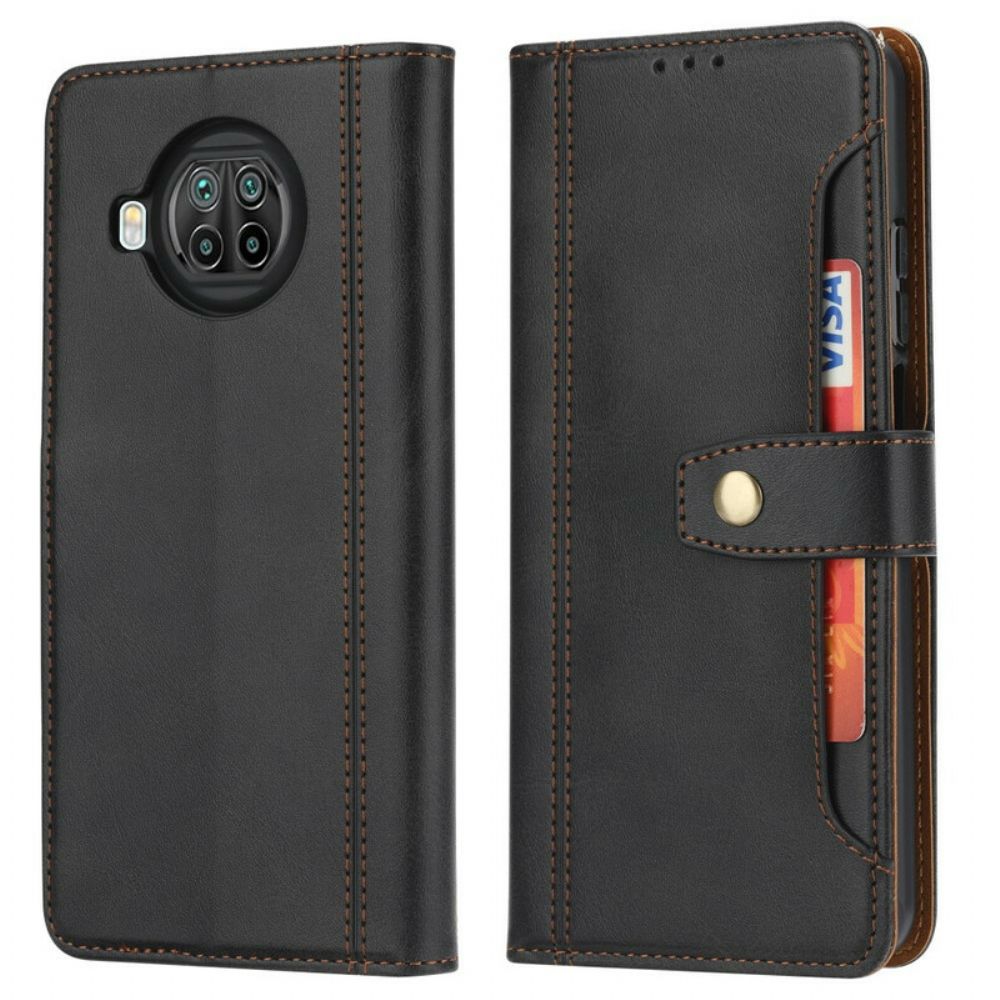 Folio-hoesje voor Xiaomi Mi 10T Lite / Redmi Note 9 Pro 5G Met Riem