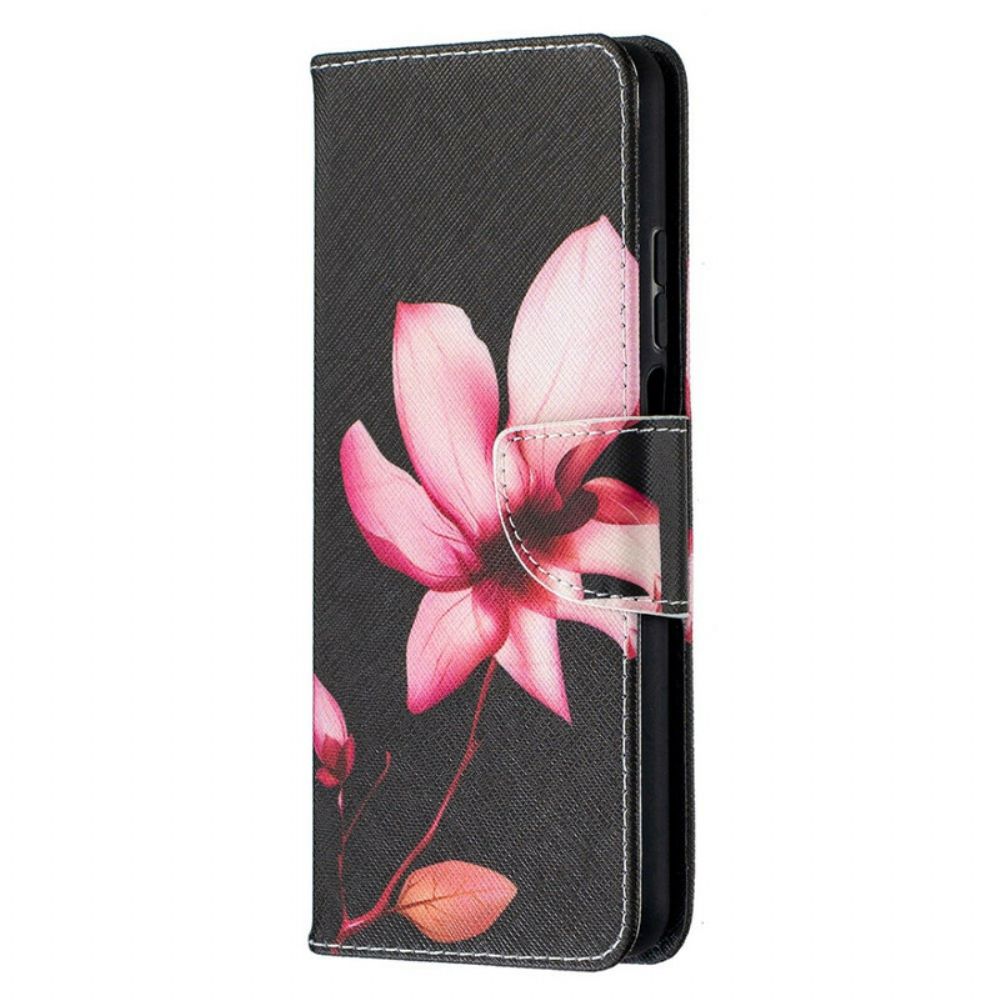 Folio-hoesje voor Xiaomi Mi 10T Lite / Redmi Note 9 Pro 5G Roze Bloem