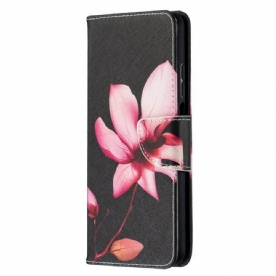 Folio-hoesje voor Xiaomi Mi 10T Lite / Redmi Note 9 Pro 5G Roze Bloem