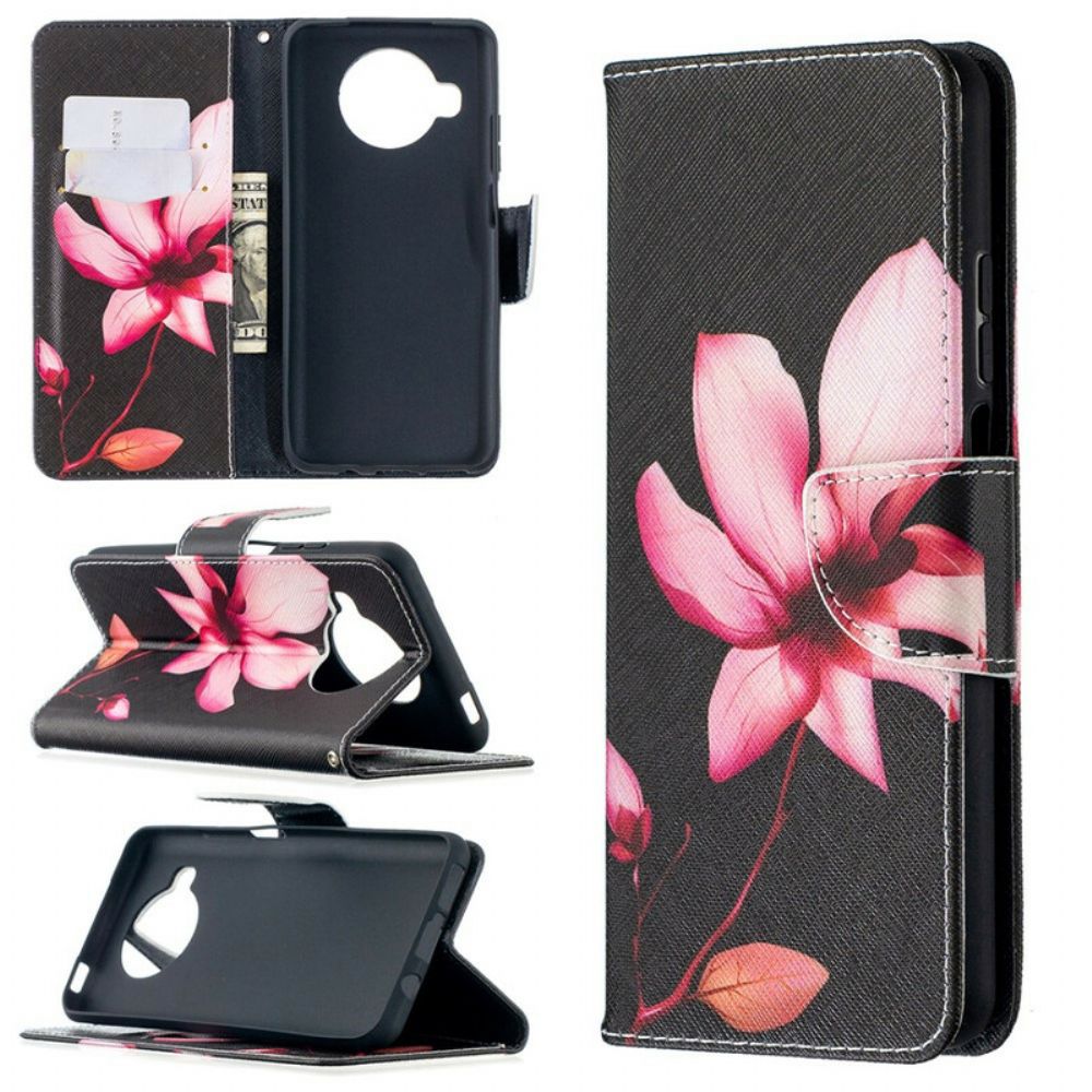 Folio-hoesje voor Xiaomi Mi 10T Lite / Redmi Note 9 Pro 5G Roze Bloem