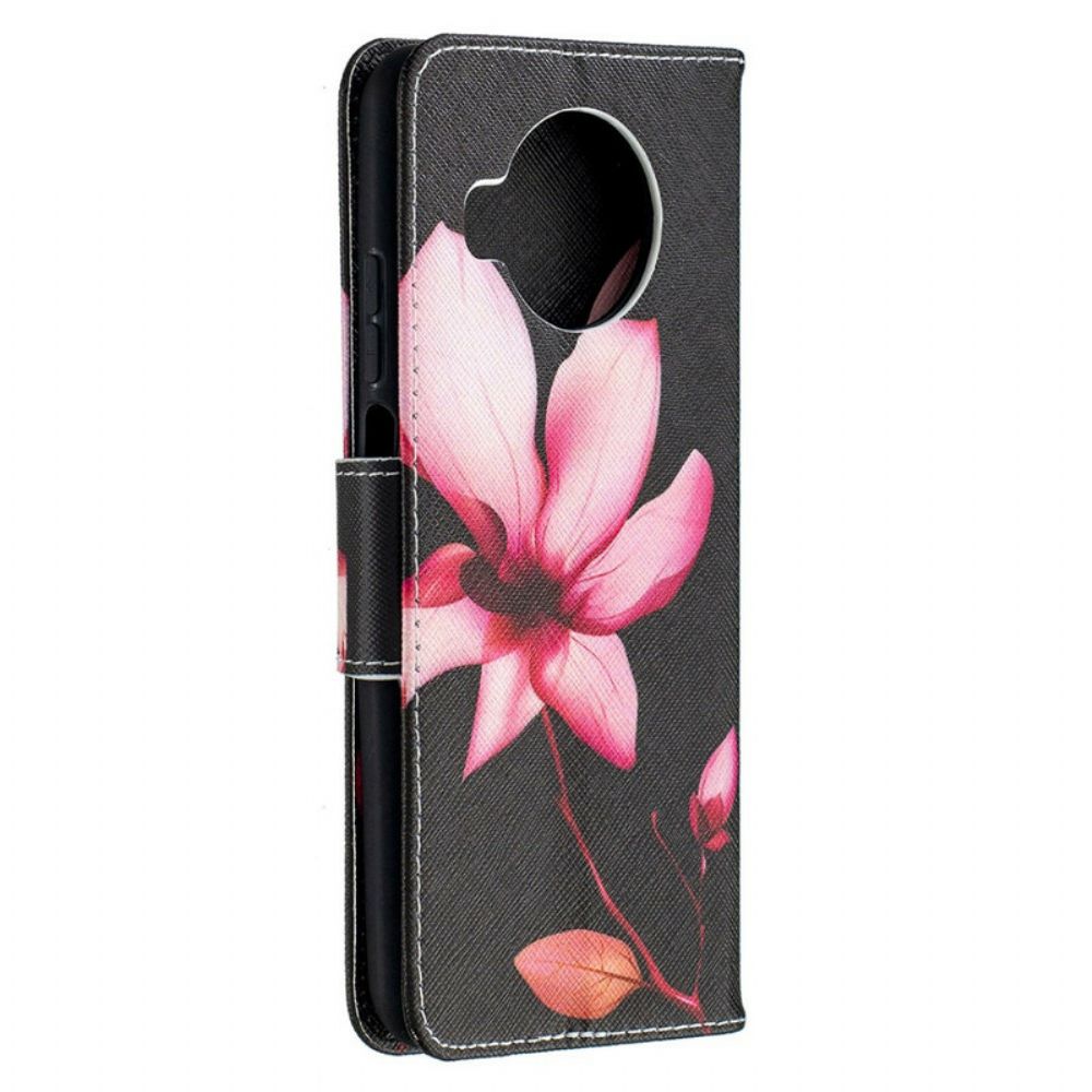 Folio-hoesje voor Xiaomi Mi 10T Lite / Redmi Note 9 Pro 5G Roze Bloem