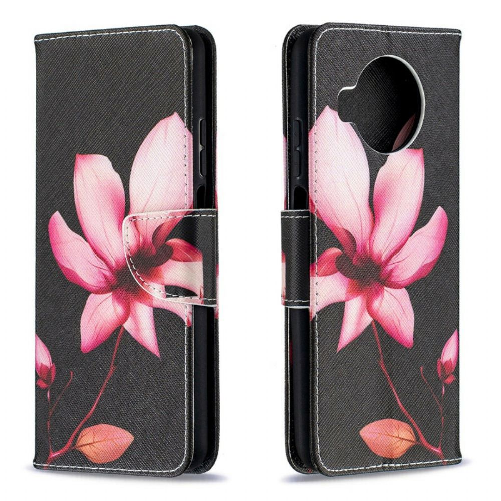 Folio-hoesje voor Xiaomi Mi 10T Lite / Redmi Note 9 Pro 5G Roze Bloem