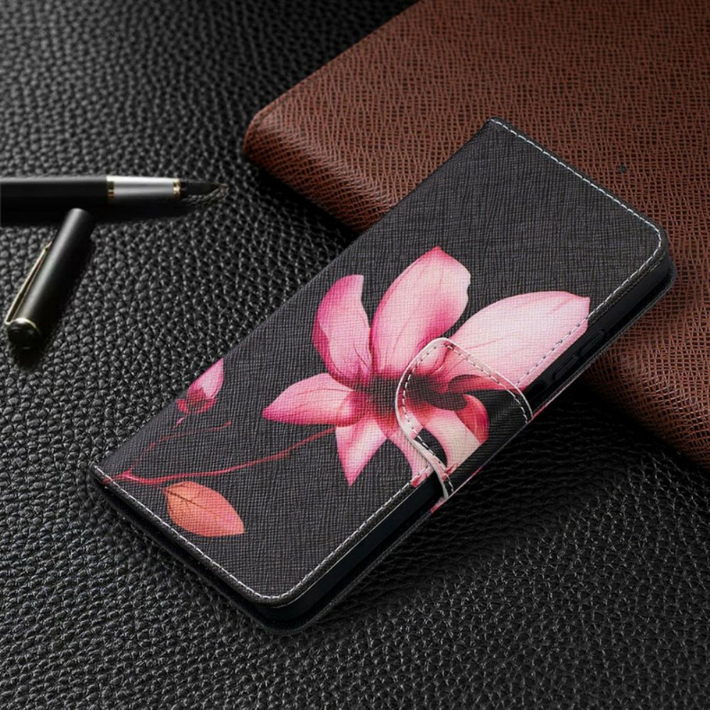 Folio-hoesje voor Xiaomi Mi 10T Lite / Redmi Note 9 Pro 5G Roze Bloem