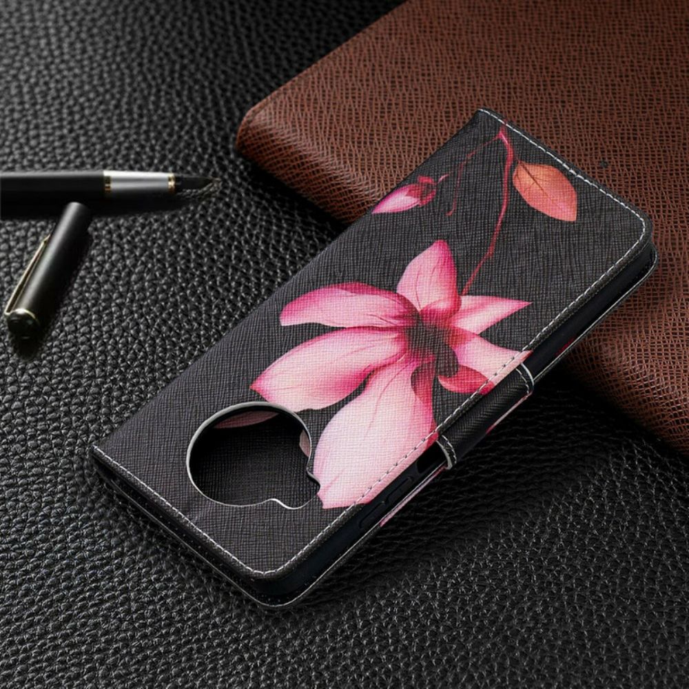 Folio-hoesje voor Xiaomi Mi 10T Lite / Redmi Note 9 Pro 5G Roze Bloem