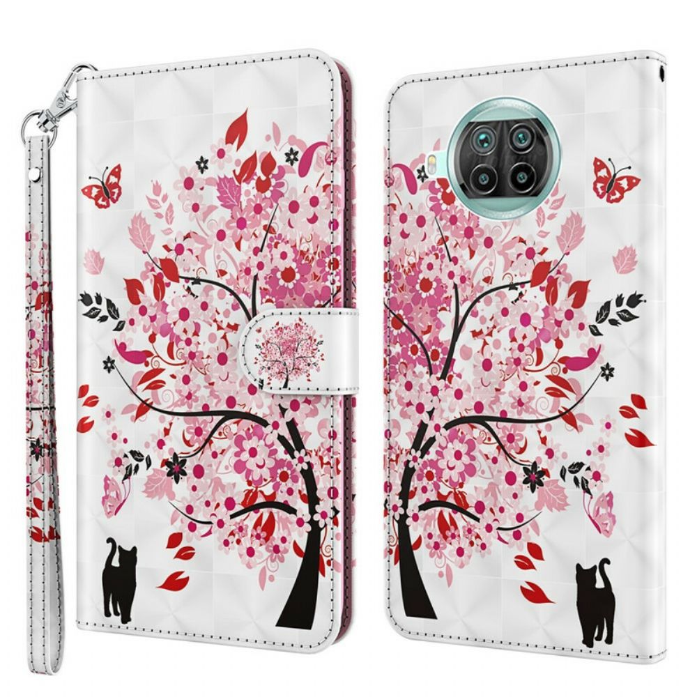 Folio-hoesje voor Xiaomi Mi 10T Lite / Redmi Note 9 Pro 5G Roze Boom