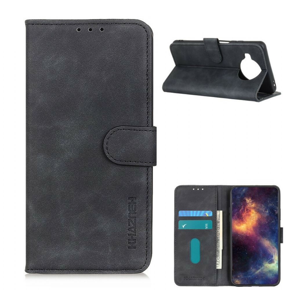 Folio-hoesje voor Xiaomi Mi 10T Lite / Redmi Note 9 Pro 5G Vintage Leereffect Khazneh